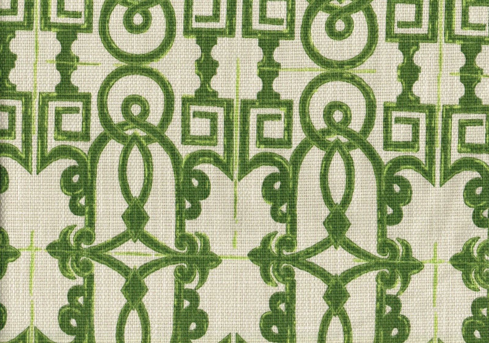 3.5 Yds Lacefield Fabric  Seville Olive Cotton  Drapery Upholstery