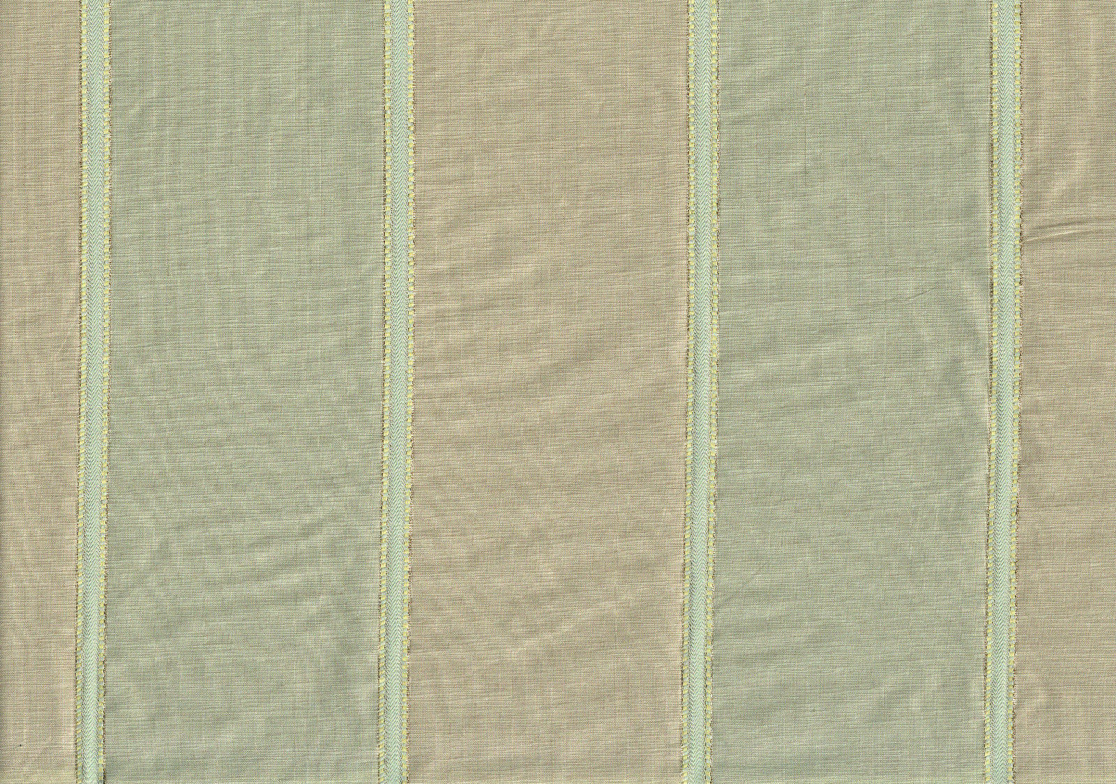  Avon Silk Fabric 100% Silk Stripe Aqua Beige  Drapery Upholstery PDS 1476 G 