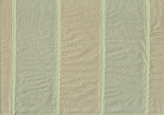  Avon Silk Fabric 100% Silk Stripe Aqua Beige  Drapery Upholstery PDS 1476 G 