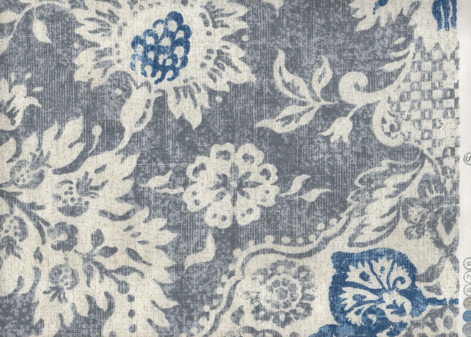 6 Yds  Magnolia Home Fabric Belmont Admiral Cotton Duck   Drapery Upholstery