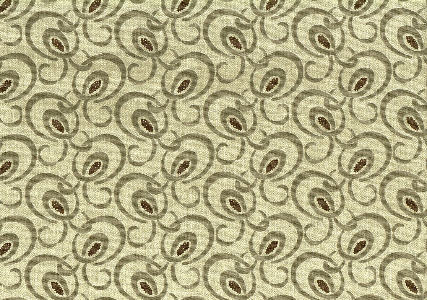 Richloom Fabric Lupe  Stone Cotton Beige Taupe Brown Drapery Upholstery 