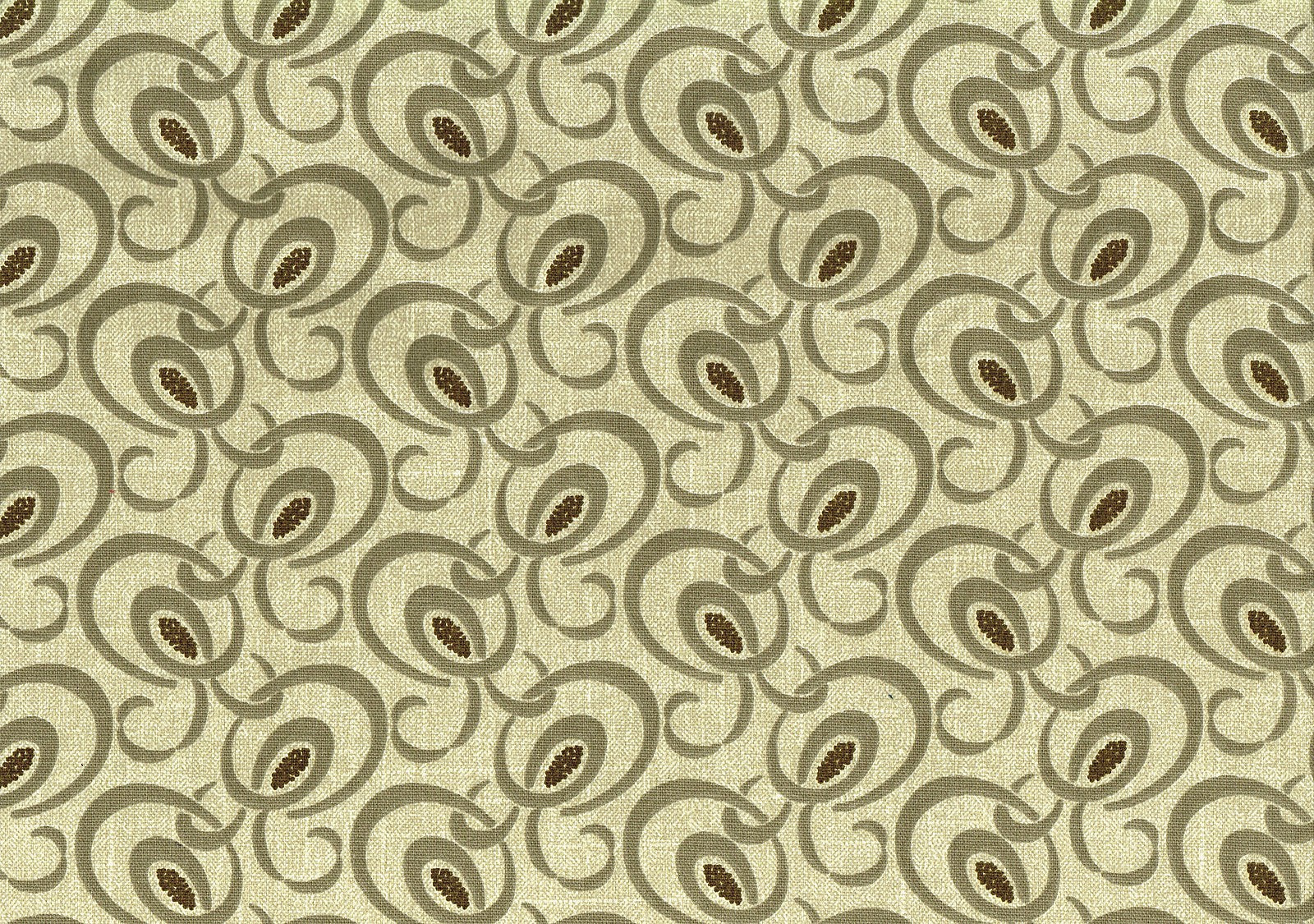 Richloom Fabric Lupe  Stone Cotton Beige Taupe Brown Drapery Upholstery 