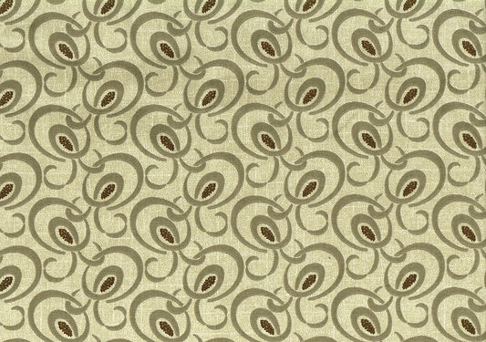Richloom Fabric Lupe  Stone Cotton Beige Taupe Brown Drapery Upholstery 