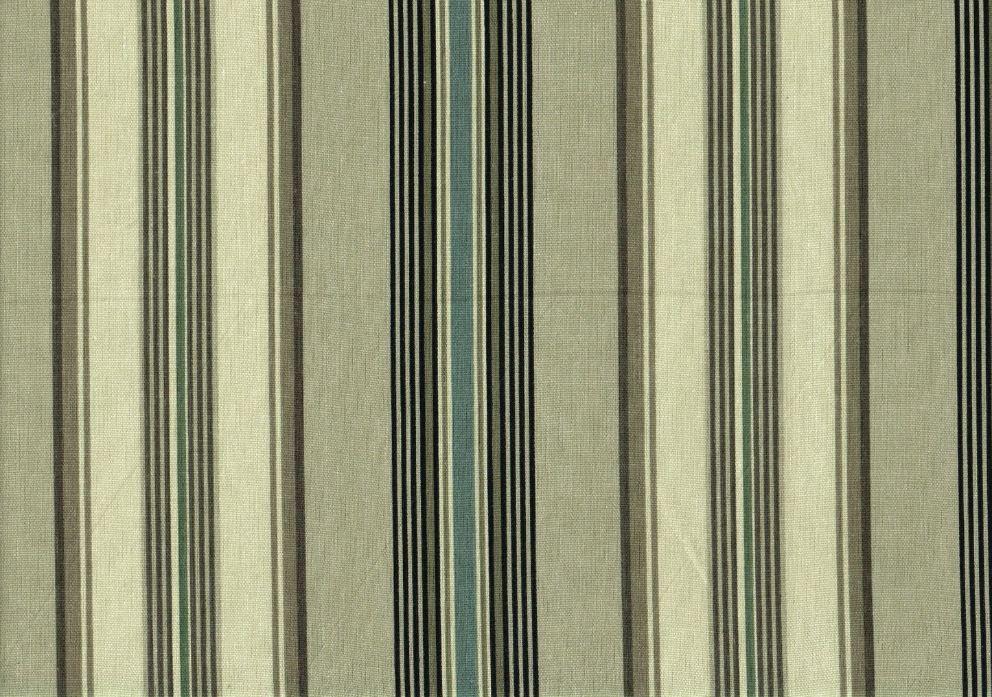 5 Yds Mill Creek Fabric Andari Stripe Graphite  Print Cotton Drapery Upholstery