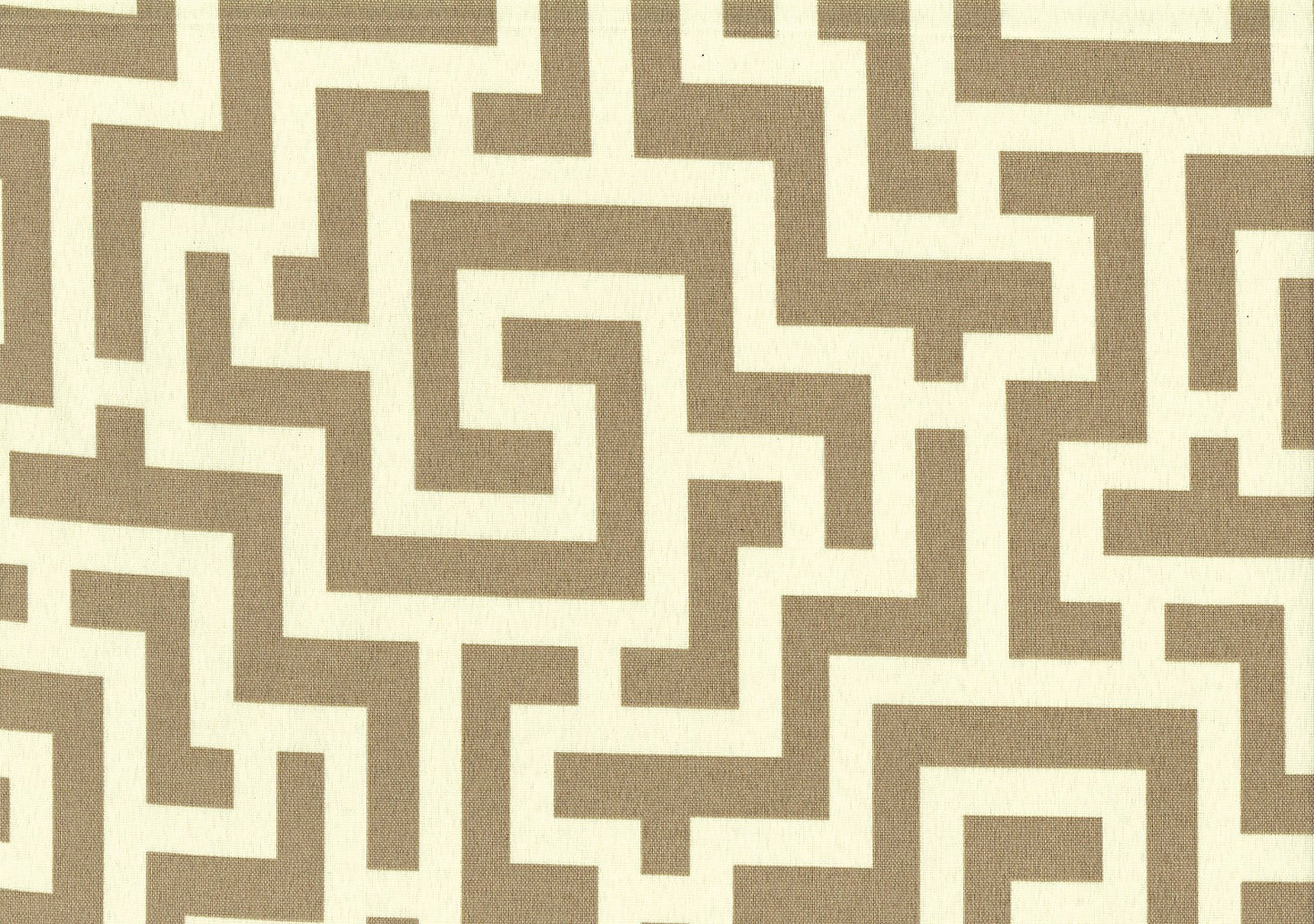 Richloom Fabric Keyes Taupe  Outdoor Off White Brown  Drapery Upholstery