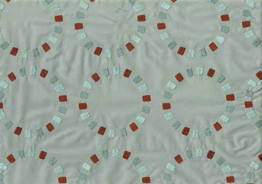  4.25 Yards Robert Allen Fabric Story Stones Spa Circles Drapery Upholstery