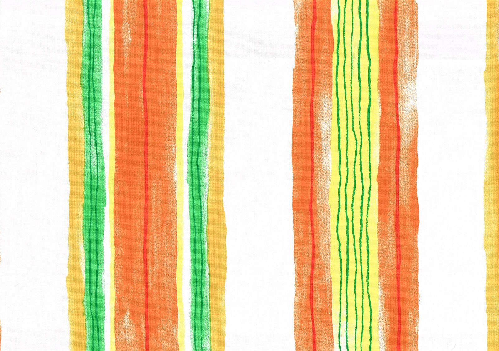 Covington Fabric 5th Ave Orange White Yellow Stripe  Cotton Drapery Upholstery 