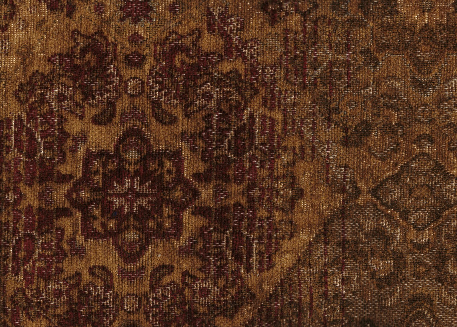 Culp Fabrics Noura Fig  Acrylic  Blend Gold Burgundy  Upholstery Weight