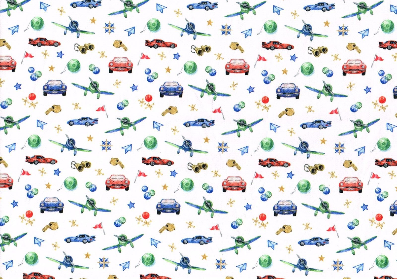 5 Yds Designer Fabric  Cars Medium Weight  Cotton Drapery Upholstery