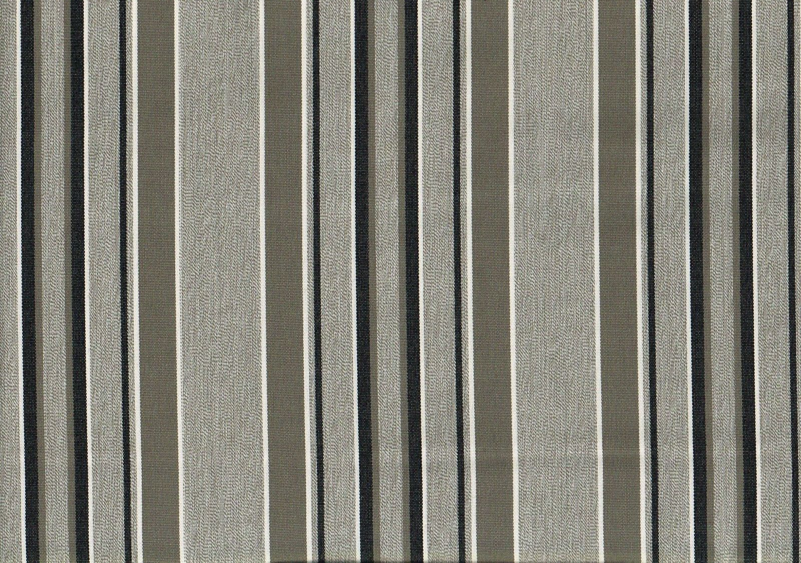 1 .75 Yd  Sunbrella Fabric Brown Stripe Solution Dyed Acrylic Drapery Upholstery