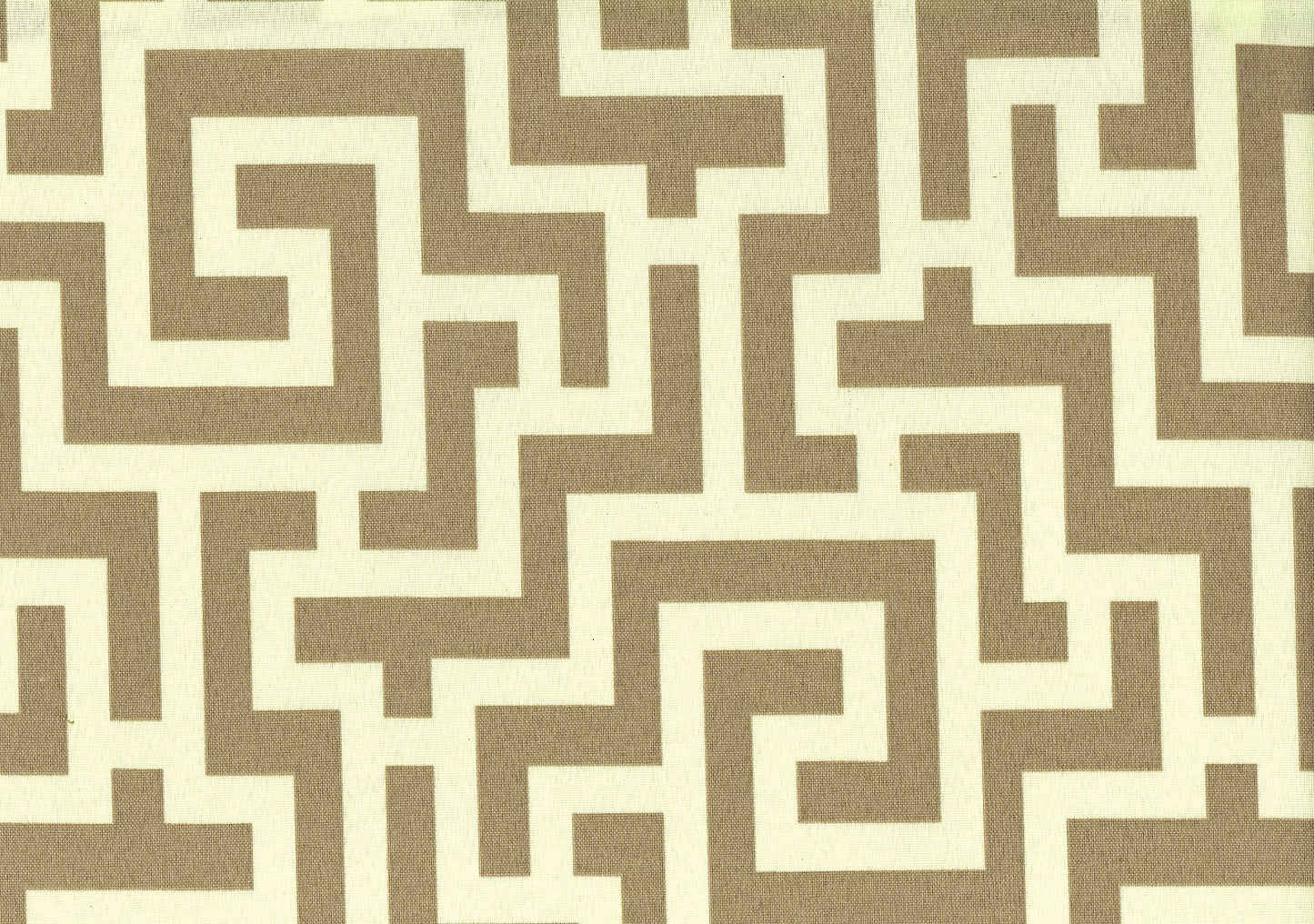 Richloom Fabric Keyes Taupe  Outdoor Off White Brown  Drapery Upholstery