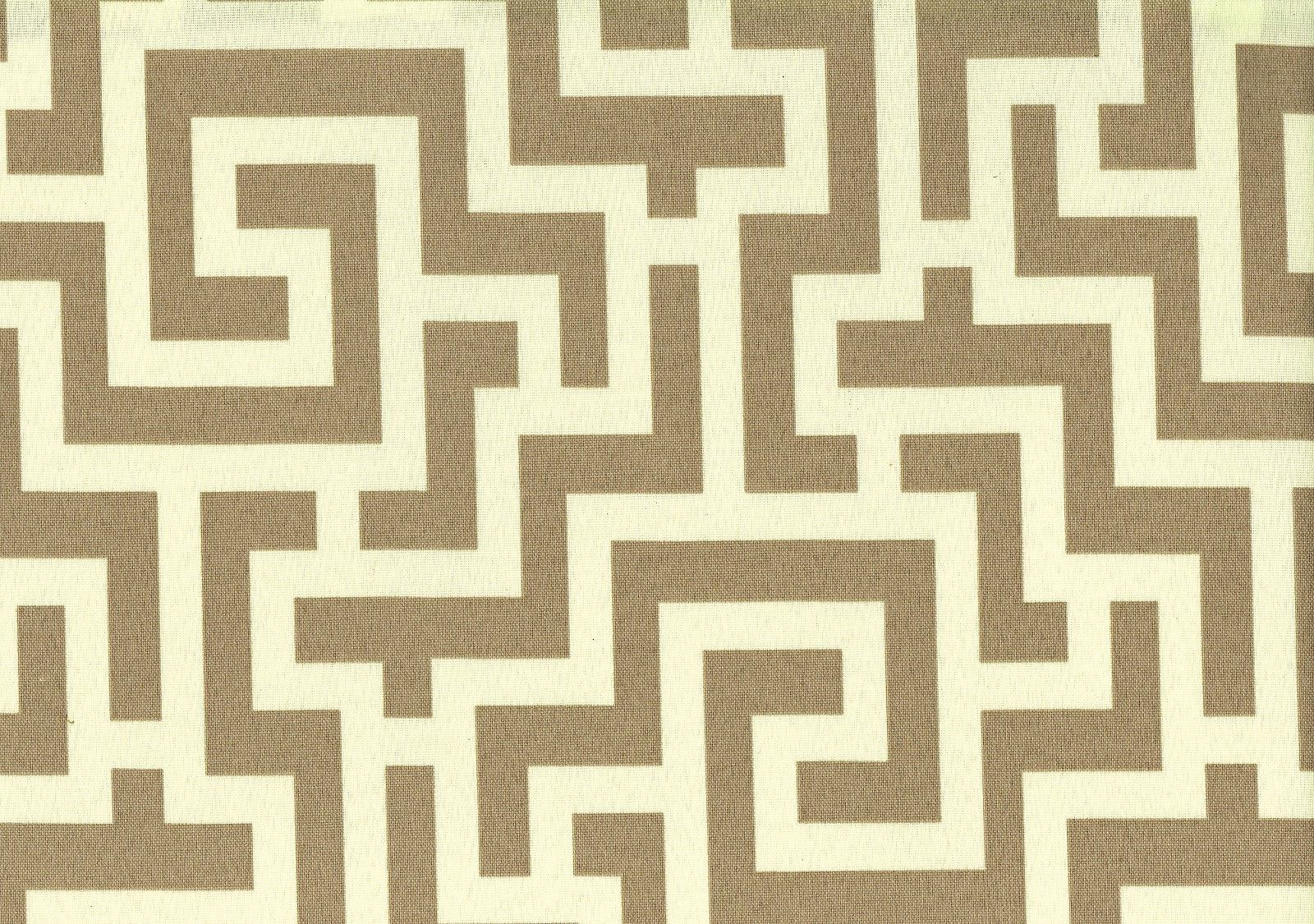 Richloom Fabric Keyes Taupe  Outdoor Off White Brown  Drapery Upholstery