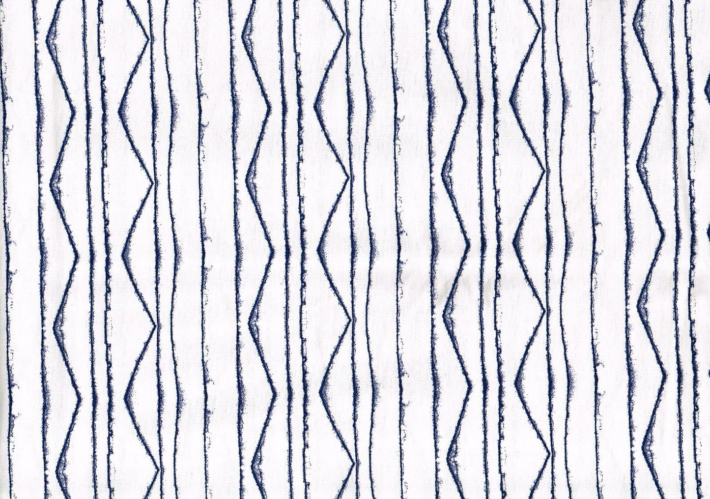5 Yds  Mill Creek  Fabric Nate Berkus Navy White Stripe Drapery Upholstery