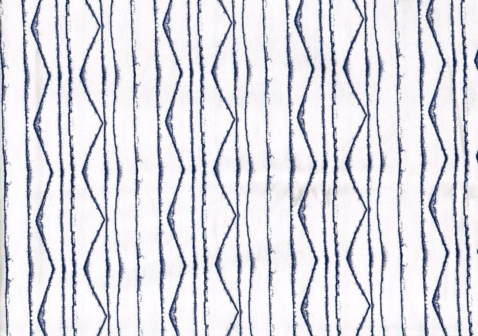 5 Yds  Mill Creek  Fabric Nate Berkus Navy White Stripe Drapery Upholstery