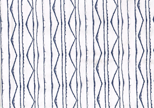 5 Yds  Mill Creek  Fabric Nate Berkus Navy White Stripe Drapery Upholstery