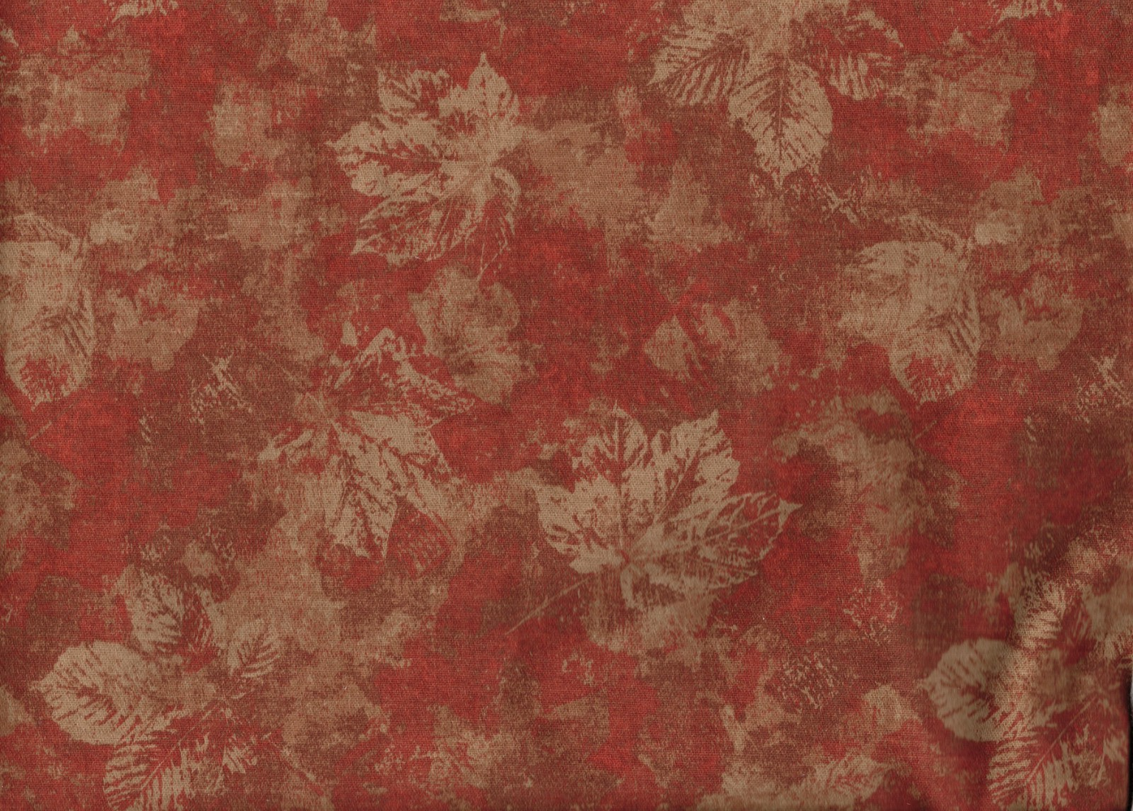 6 Yds Mill Creek Fabric Russett Gold Leaves Cotton Drapery Upholstery