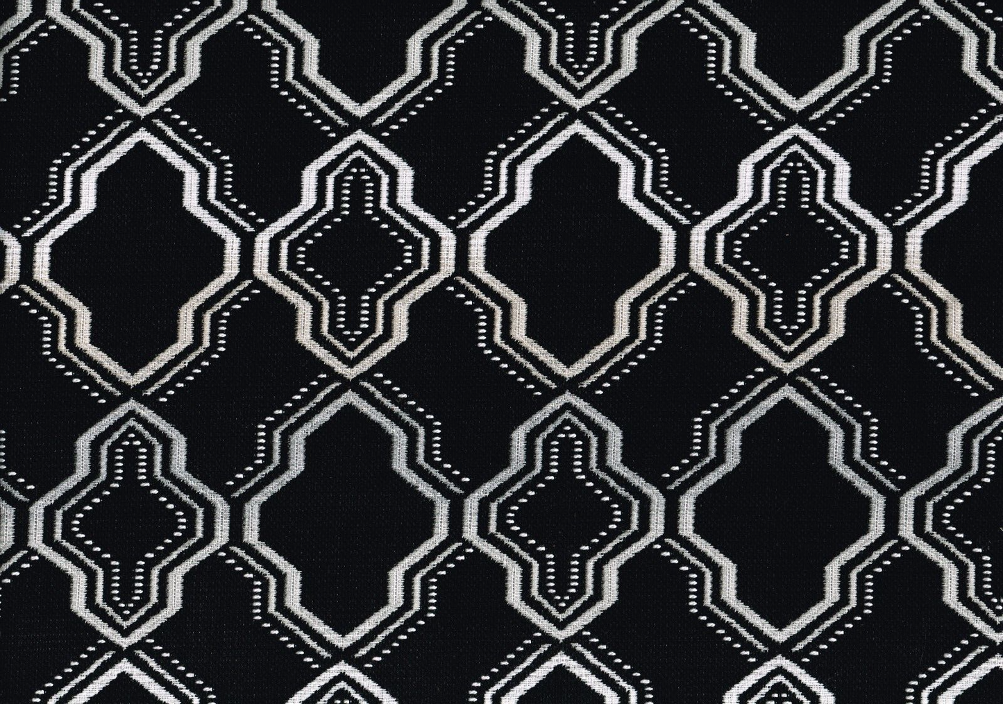 7 Yds Sunbrella Fabric Black White Woven 100% Solution Dyed Acryle Upholstery