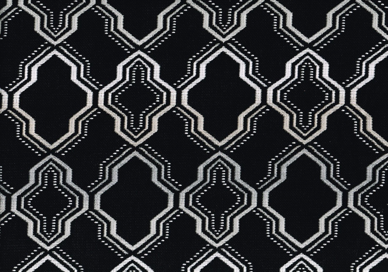 7 Yds Sunbrella Fabric Black White Woven 100% Solution Dyed Acryle Upholstery