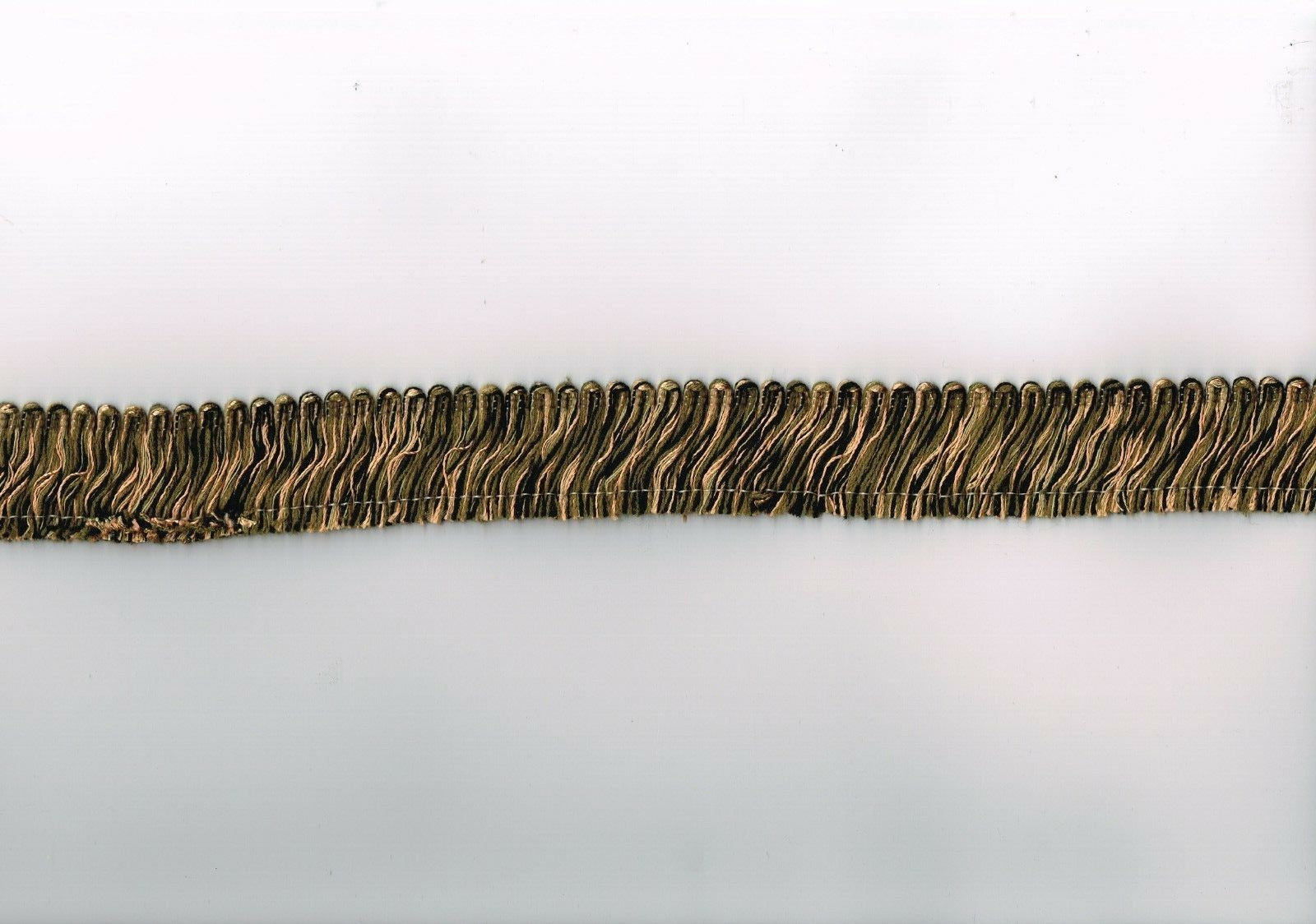 Phoenix Trim Major Mark  Fringe Copper Green Black    1.75"  Wide 