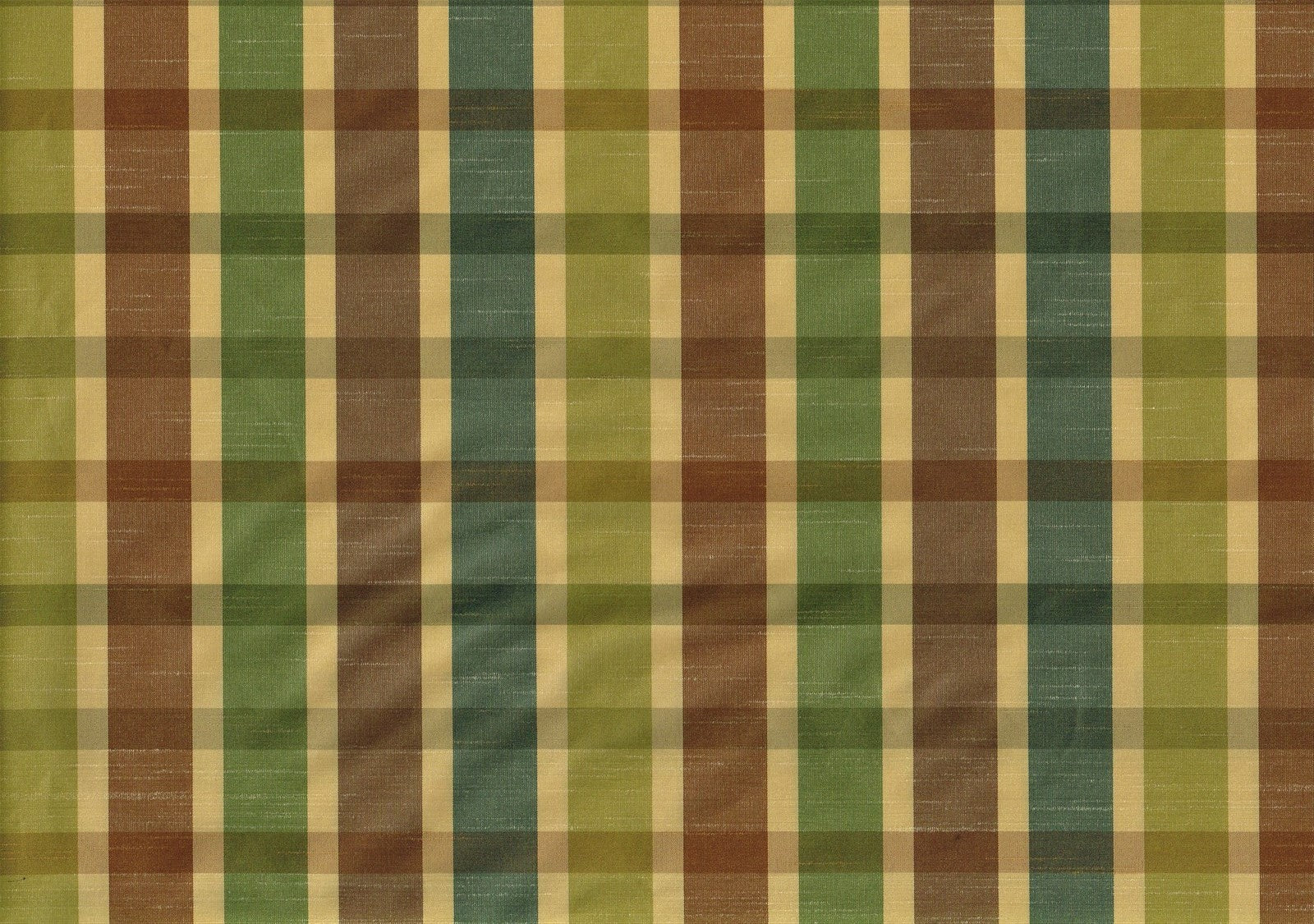 Robert Allen Fabric Senddra Bonsai Green Brown Beige Blue Drapery Upholstery  