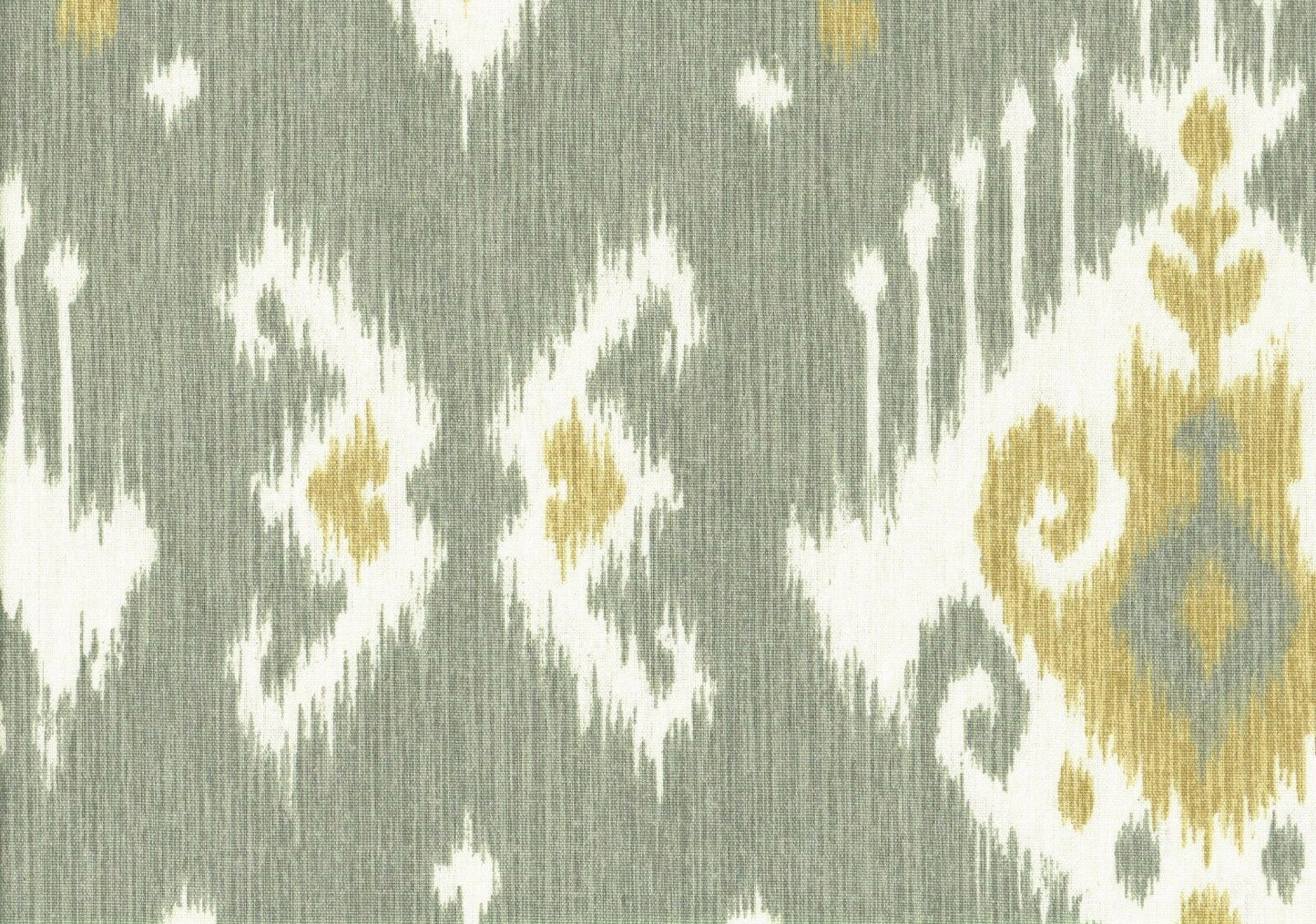 5 Yds Magnolia Home Fabric Christine Bray Gray Gold Ikat  Drapery Upholstery 