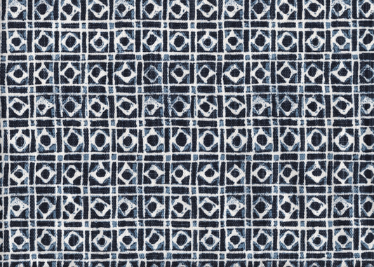 6 Yds Lacefield Fabric Geos Marine  Drapery Upholstery