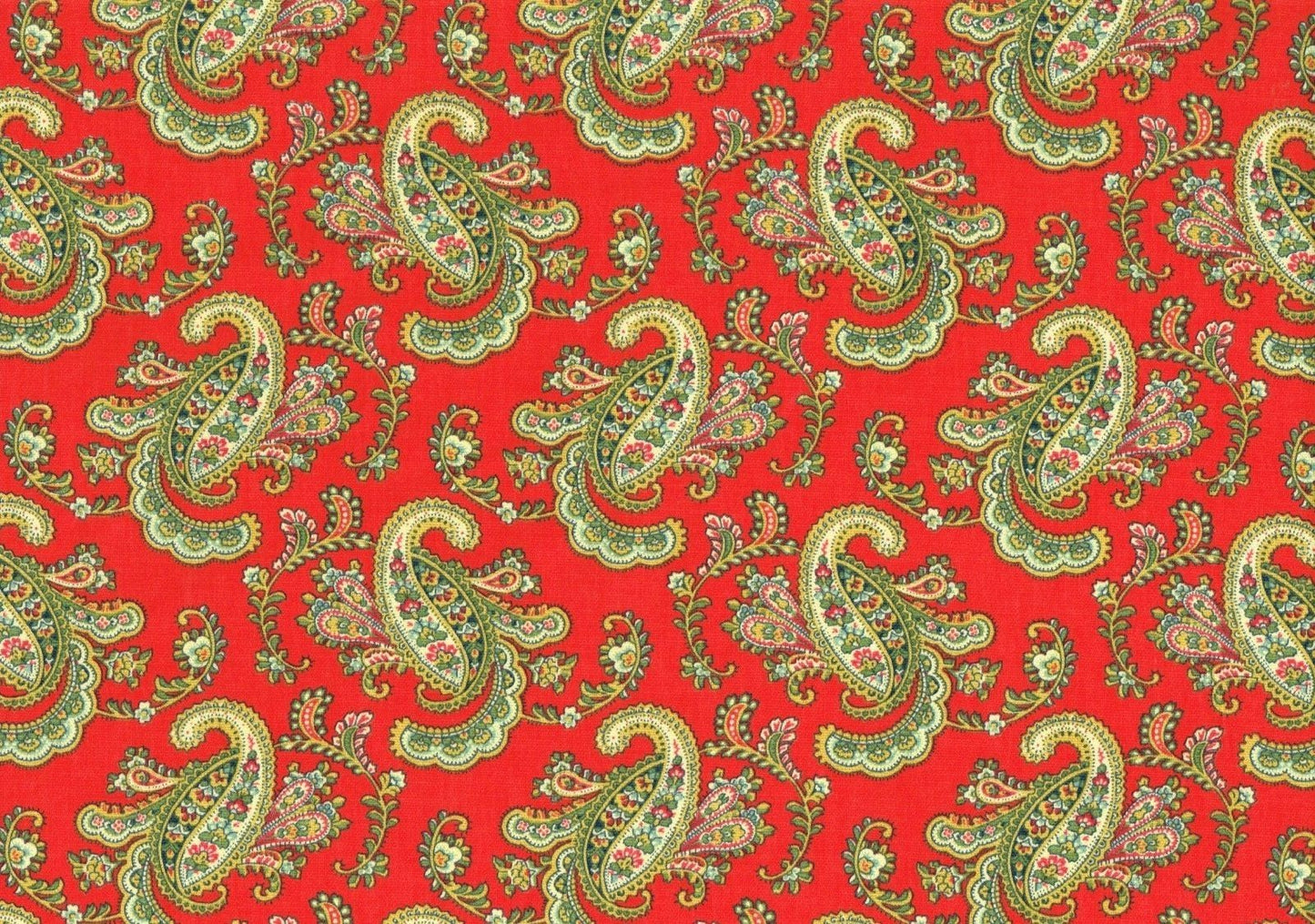 Waverly Fabric Pretty Paisley Jewel  Cotton  Drapery Upholstery  