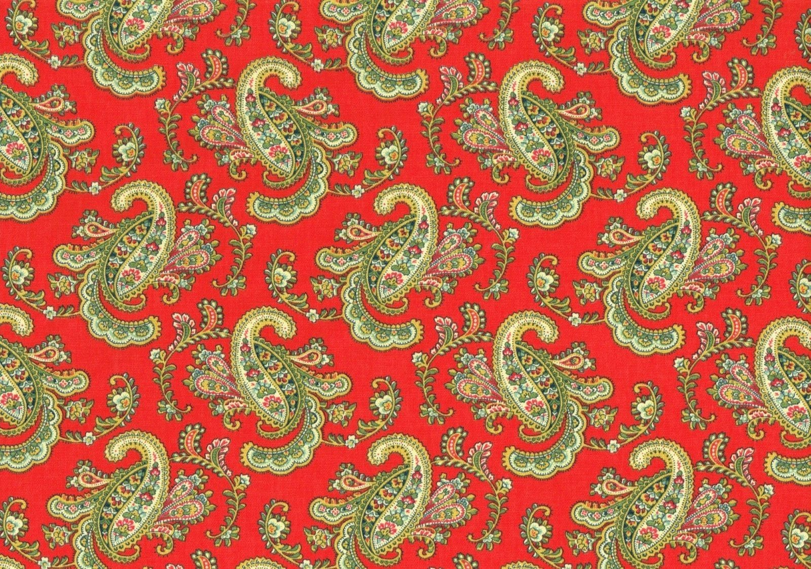 Waverly Fabric Pretty Paisley Jewel  Cotton  Drapery Upholstery  
