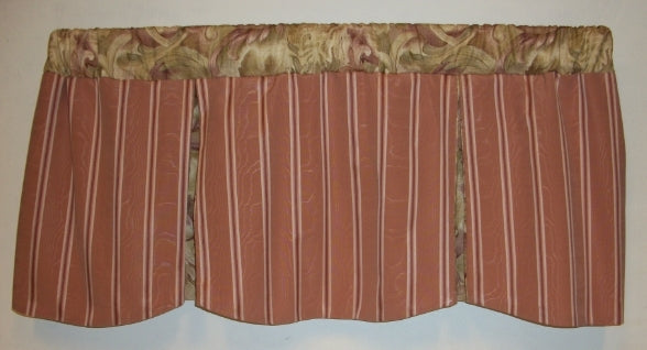 Mill Creek Fabric Striped Print Candy Valance  