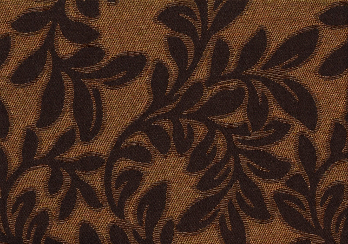   Glen Raven Fabrics Brown Gold Red Leaves  Woven   Upholstery 