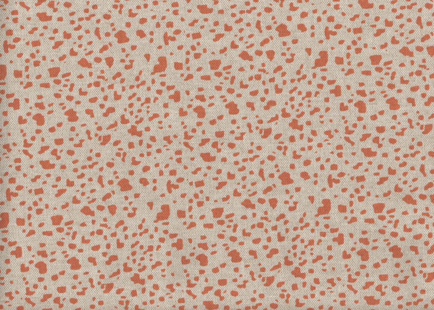 5 Yds Lacefield Fabric Animal Print Coral Linen  Cotton  Drapery Upholstery
