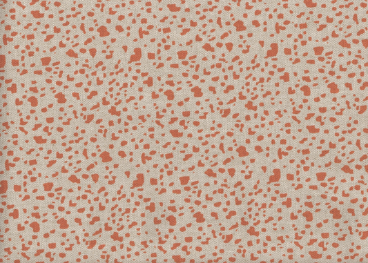 5 Yds Lacefield Fabric Animal Print Coral Linen  Cotton  Drapery Upholstery