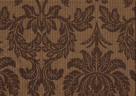 4.25 Yards Robert Allen Fabric Elite Floral Kona Brown  Drapery Upholstery 