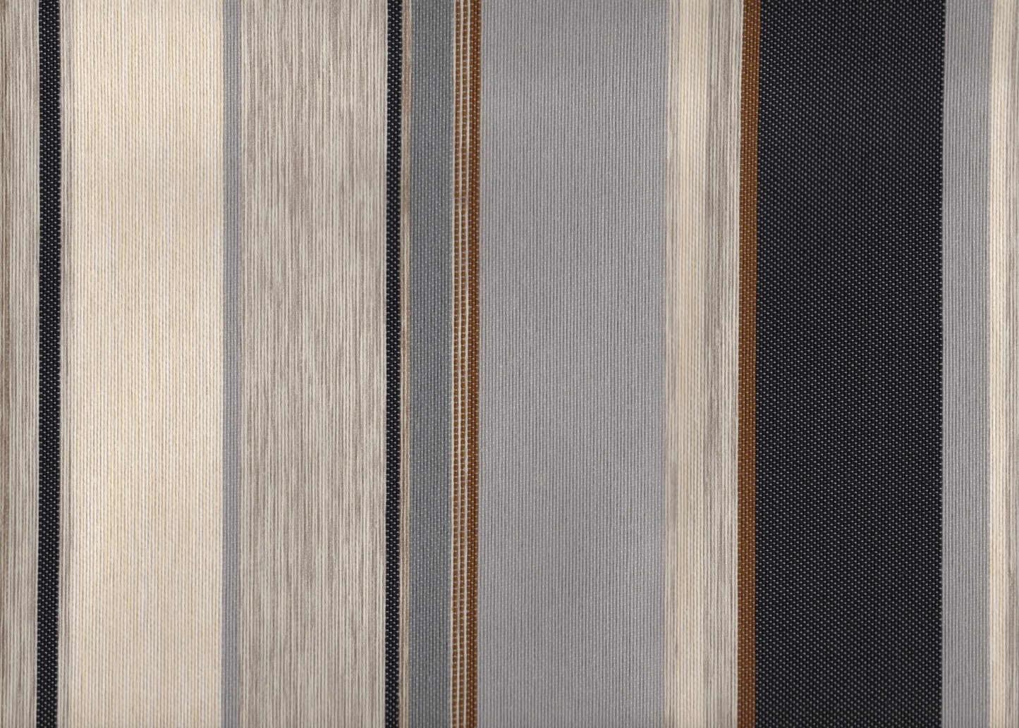 2.25 Yds Designer Fabric Brown Gray Beige Stripe   Drapery Upholstery