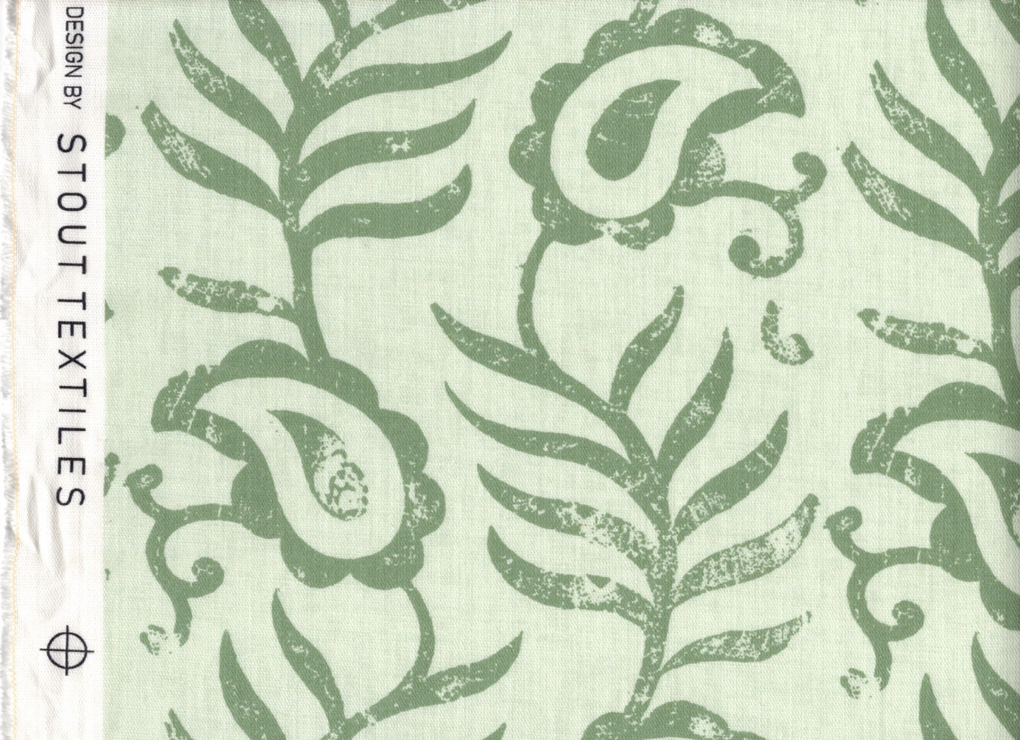 Stout Fabric Lakeland 1 Celery  Cotton  Drapery Upholstery
