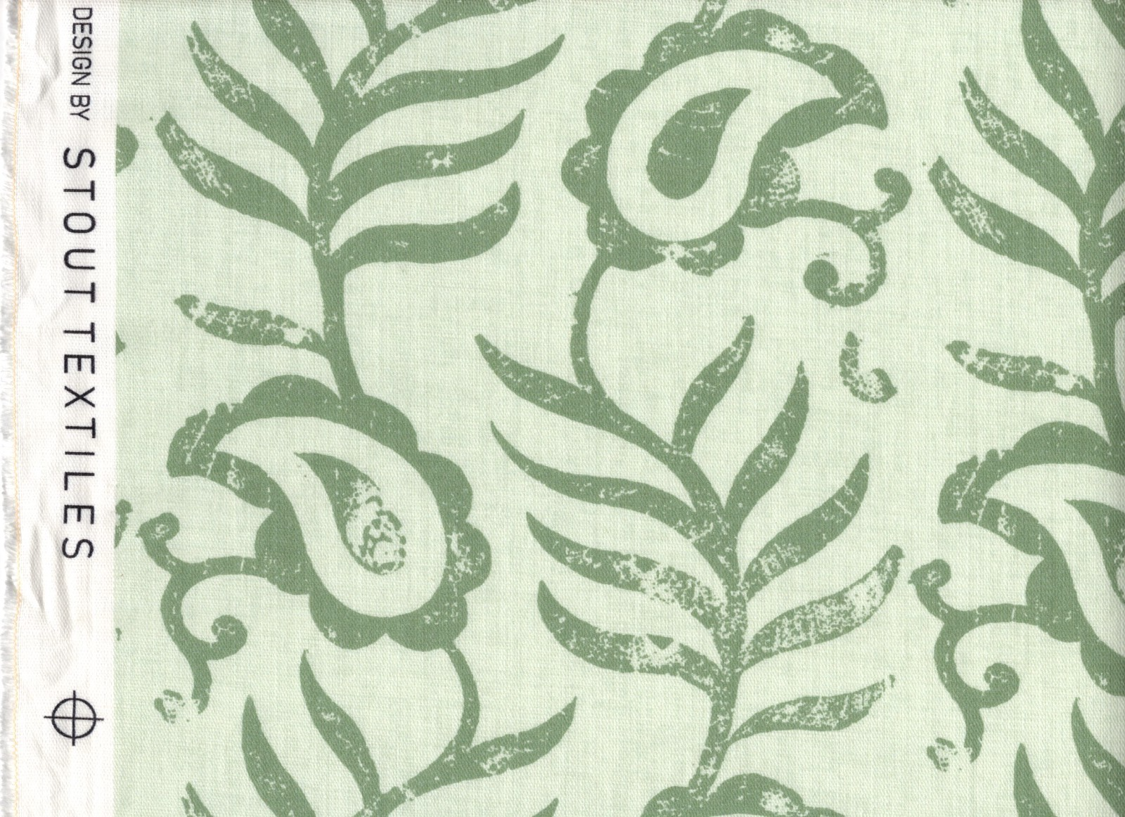 Stout Fabric Lakeland 1 Celery  Cotton  Drapery Upholstery