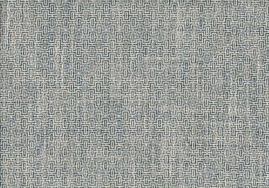 9.5 Yds Richloom Fabric Kinswood  Denim Blue Natural Drapery Upholstery