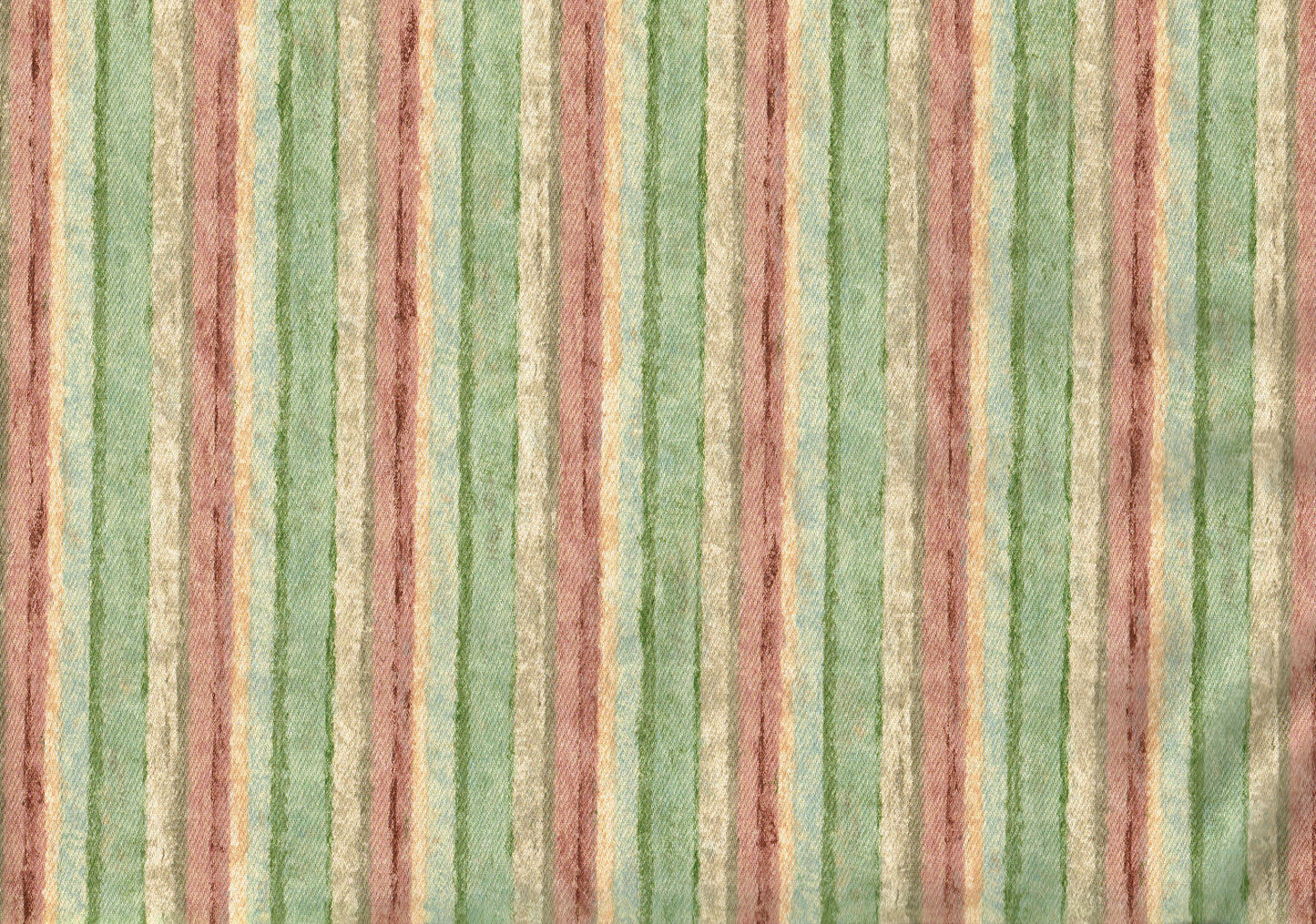 Mill Creek Fabric Bonne-Re Autum Stripe Green Rose Beige  Drapery Upholstery
