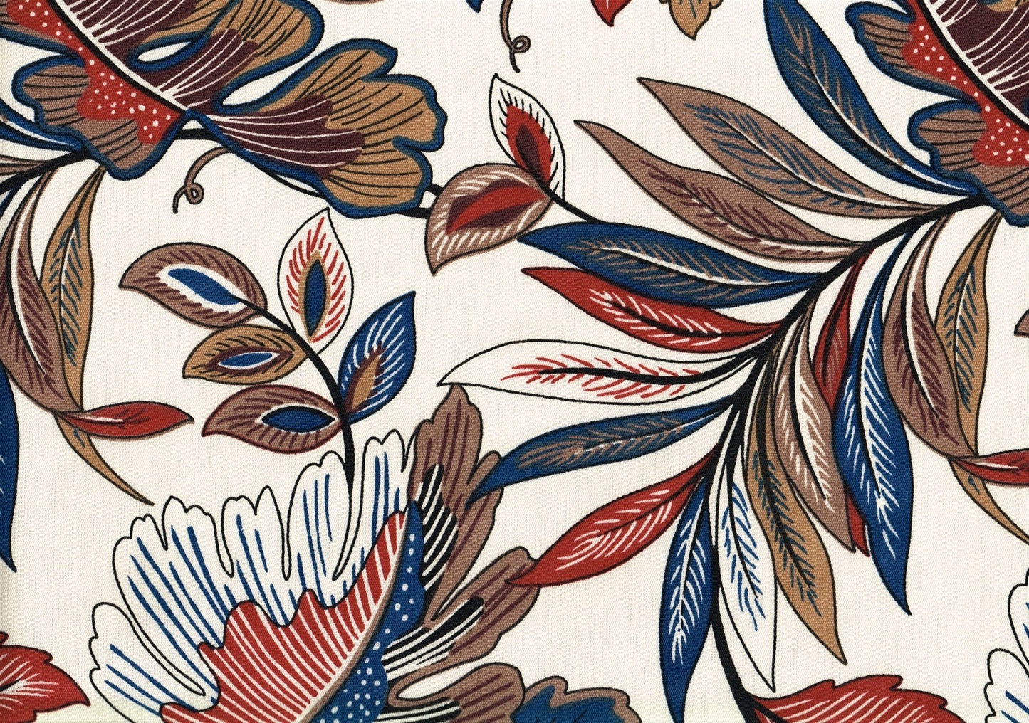 Microfibres Fabrics Jambree Regatta Outdoor Ecru Blue Red  Drapery Upholstery 