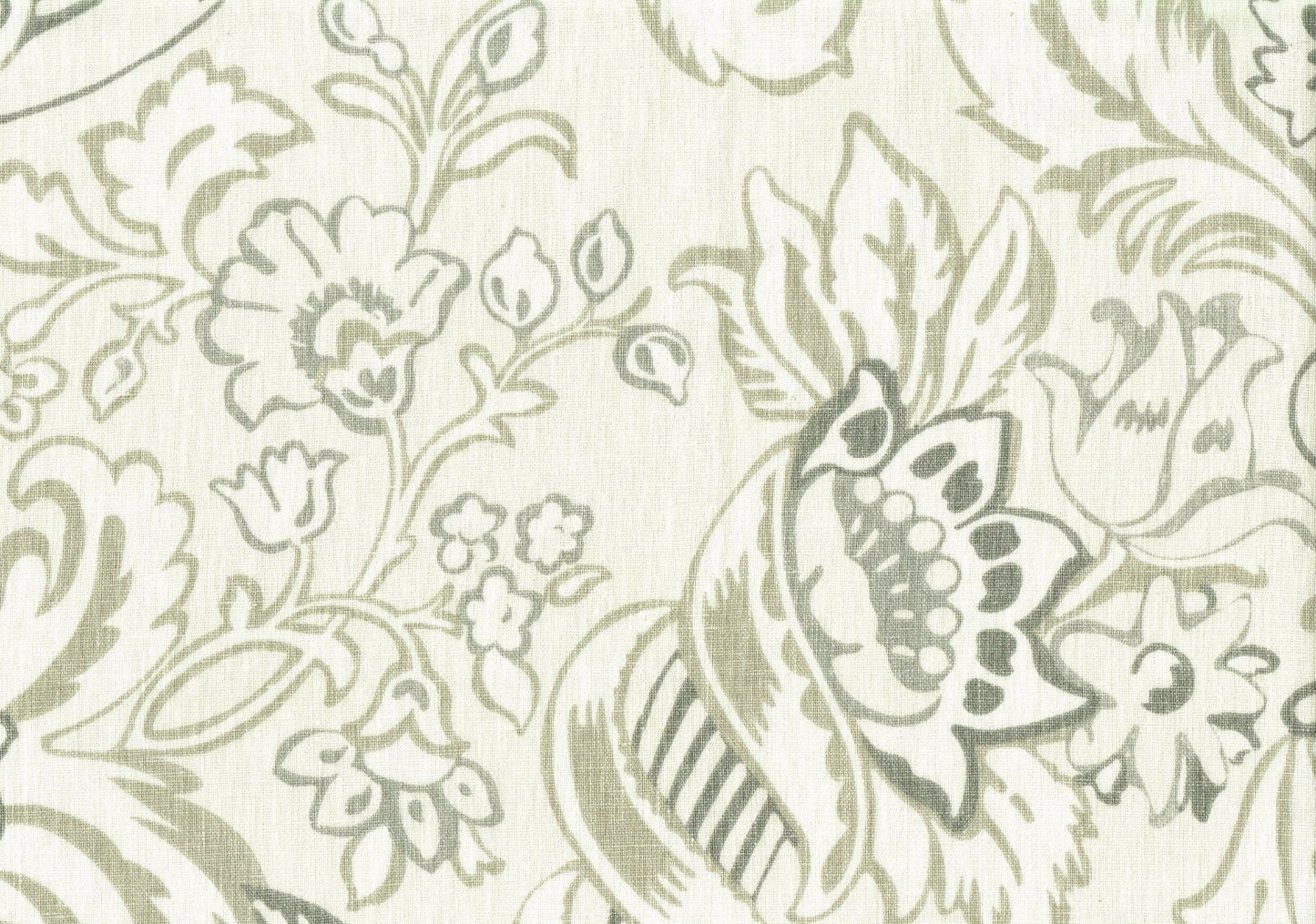 5 Yds Portfolio Textiles Fabric Cream Taupe Gray Cotton  Drapery Upholstery 