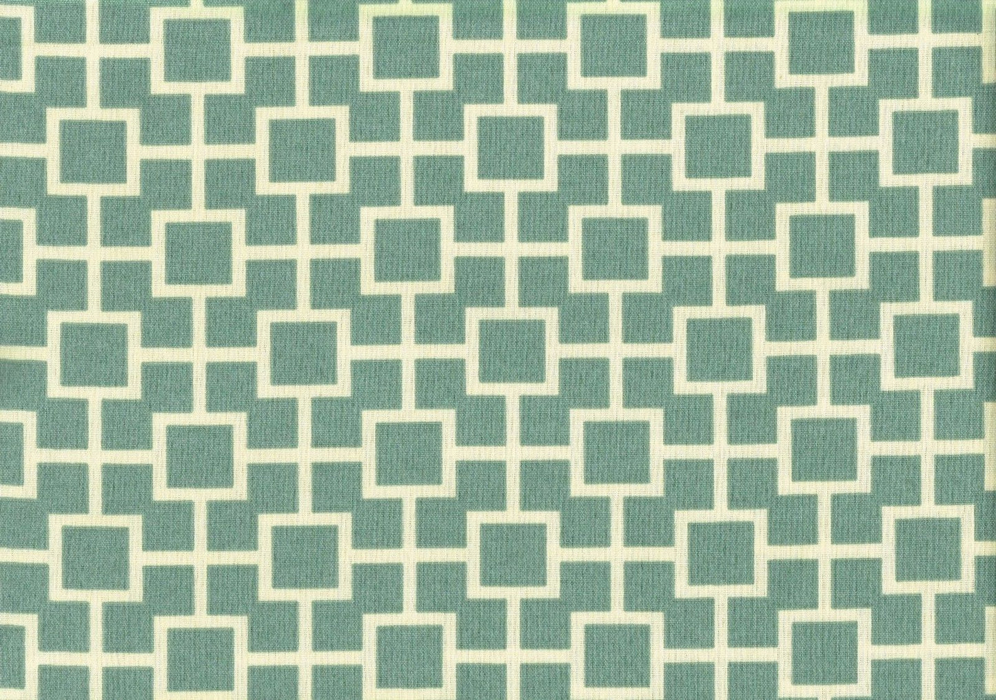 4.50 Yds Robert Allen Fabric Aqua Off White Outdoor Drapery Upholstery