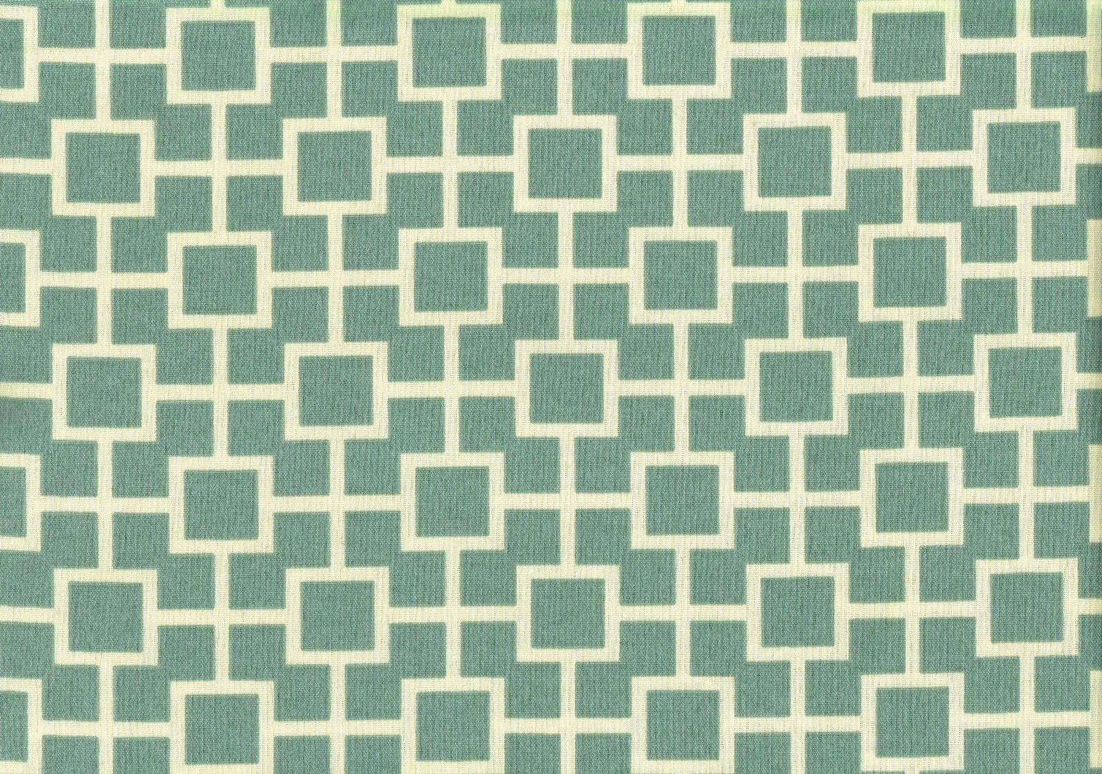 4.50 Yds Robert Allen Fabric Aqua Off White Outdoor Drapery Upholstery