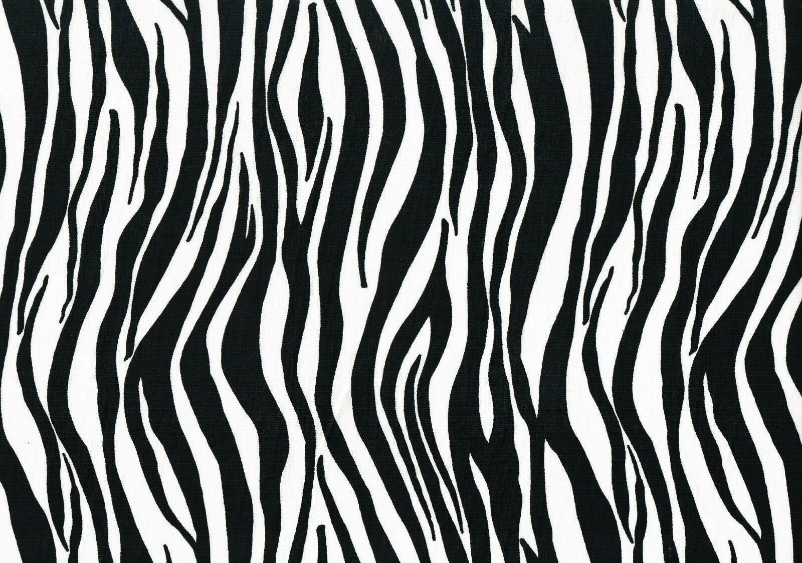 Designer Fabric Black White  Print Cotton Duck  Drapery Upholstery 