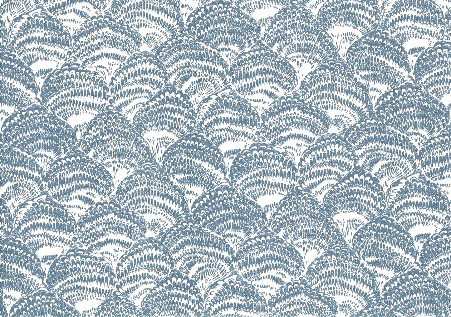 Artistic Designs Fabric Blue White  Cotton Drapery Upholstery 