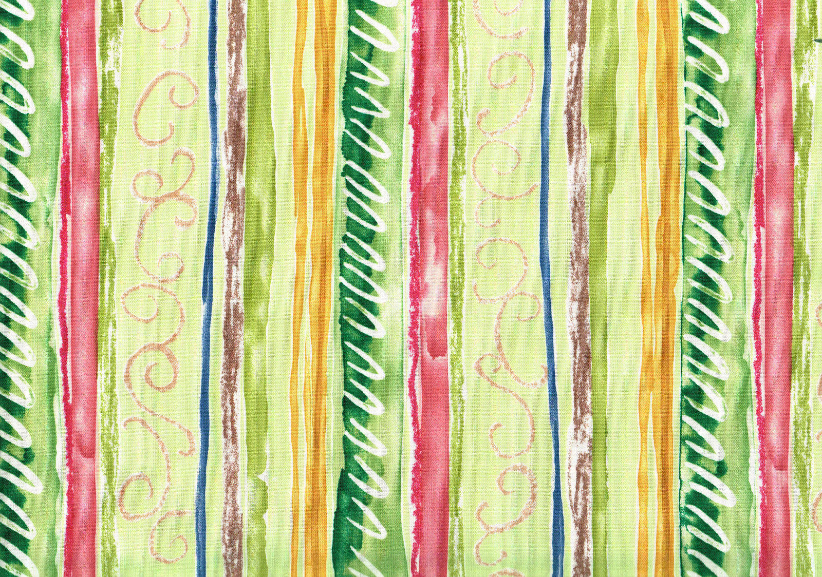 Mill Creek Fabric Stripe Green Pink Red Drapery Upholstery Green Rose 