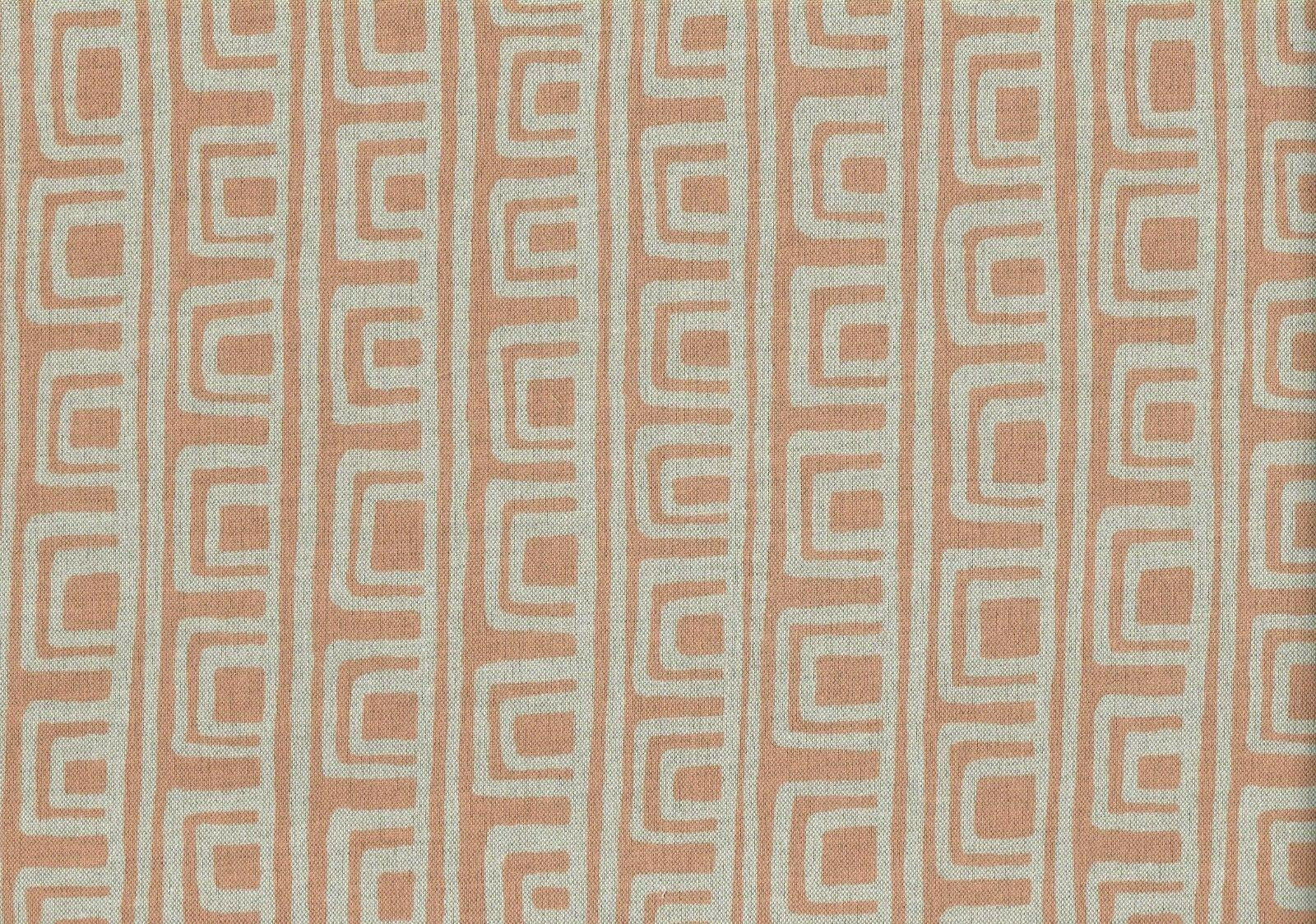 PKaufmann Fabric On the Square Baked Clay   Drapery Upholstery 