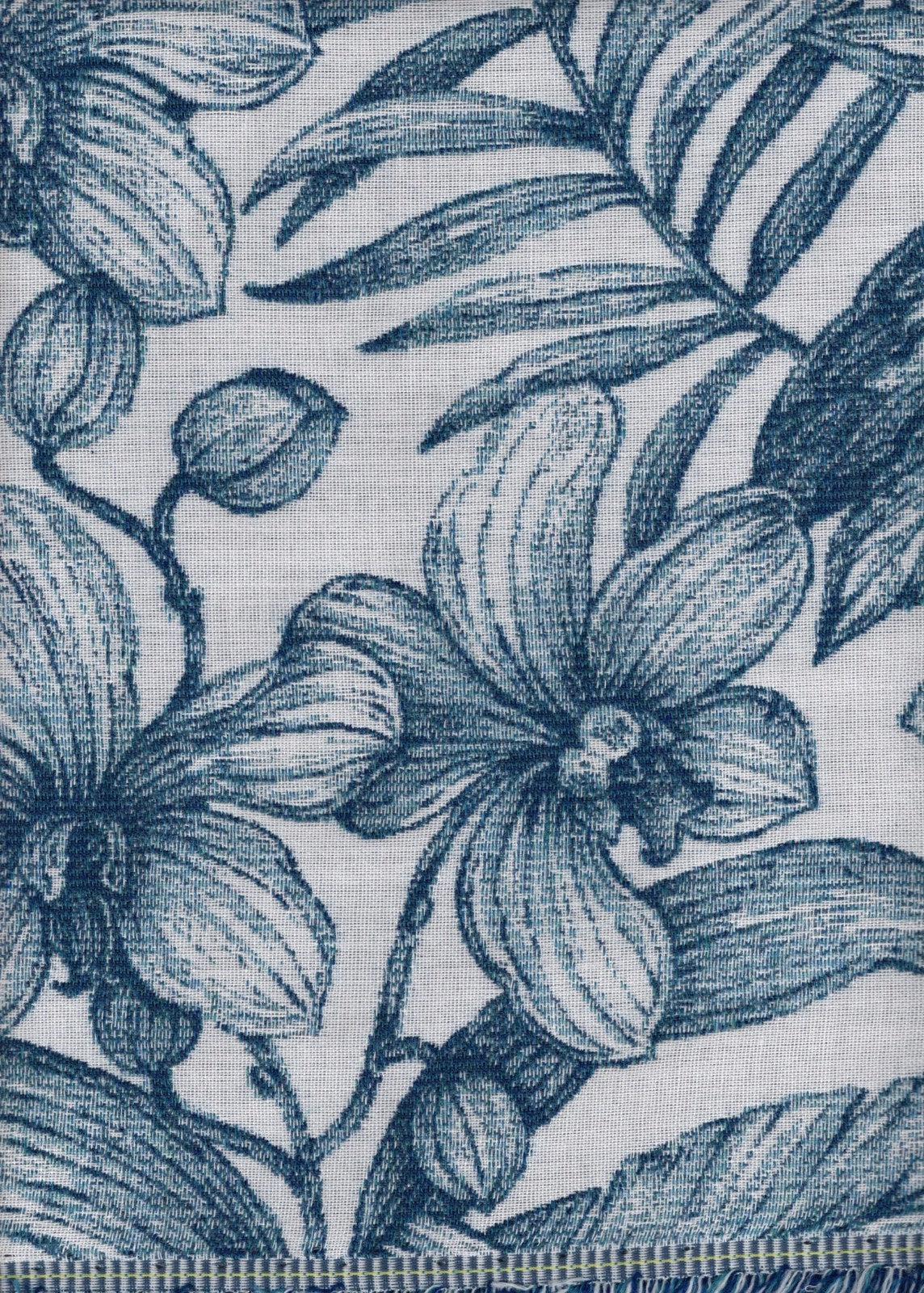 Sunbrella Fabric Liselle Blue   Acrylic Drapery/Upholstery
