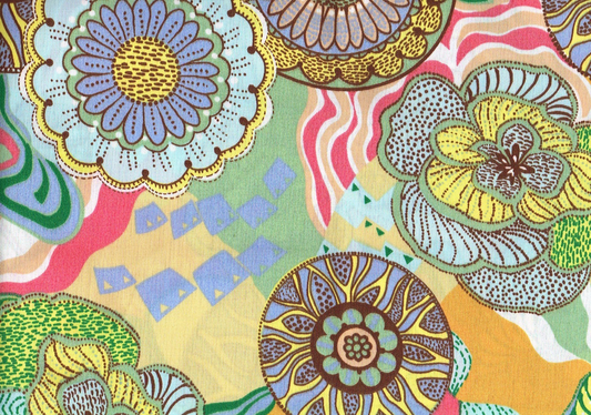 Designer Fabric Yellow Pink Blue Burgundy  Indoor/Outdoor   Drapery Upholstery