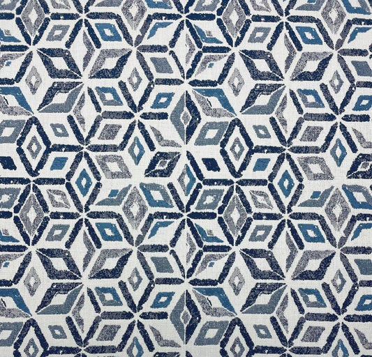 Sunbrella Fabric Ceramic Ocean Woven  Solution Dyed Acrylic Drapery Upholstery