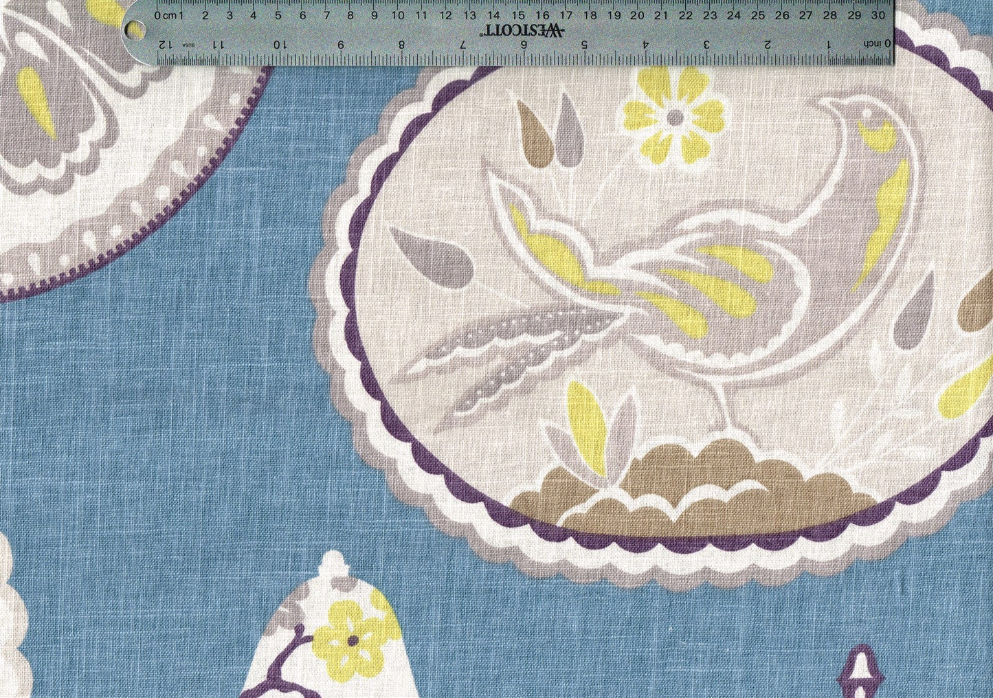  4.75 Yards Braemore Fabric Imperial Treasure Blue Drapery Upholstery 